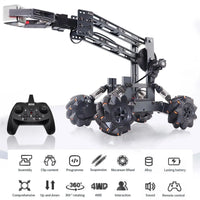 HKM-610451 DIY Remote Control Stunt Car Assembly Toy for Boys - Engineering Vehicle, Electric Radio Control Game
