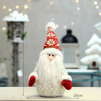 HKM-610643 Cloth and PVC Santa Claus Doll for Indoor and Outdoor Christmas Decor