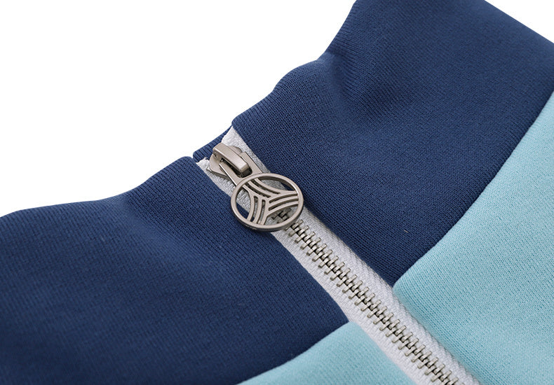 HKM-610771 Cozy Blue Four-Legged Dog Sweater - Casual Warmth for Large Breeds