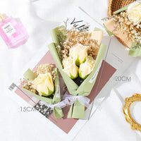 HKM-610963 Charming Simulation Rose Soap Flower Bouquet - Various Styles for Weddings, Birthdays, and Special Occasions