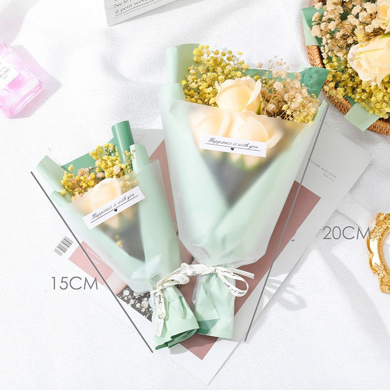 HKM-610963 Charming Simulation Rose Soap Flower Bouquet - Various Styles for Weddings, Birthdays, and Special Occasions