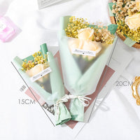 HKM-610963 Charming Simulation Rose Soap Flower Bouquet - Various Styles for Weddings, Birthdays, and Special Occasions
