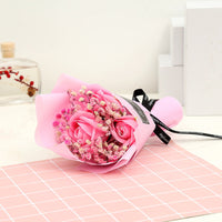 HKM-610963 Charming Simulation Rose Soap Flower Bouquet - Various Styles for Weddings, Birthdays, and Special Occasions