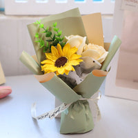 HKM-610963 Charming Simulation Rose Soap Flower Bouquet - Various Styles for Weddings, Birthdays, and Special Occasions
