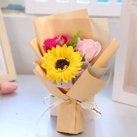 HKM-610963 Charming Simulation Rose Soap Flower Bouquet - Various Styles for Weddings, Birthdays, and Special Occasions
