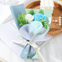 HKM-610963 Charming Simulation Rose Soap Flower Bouquet - Various Styles for Weddings, Birthdays, and Special Occasions
