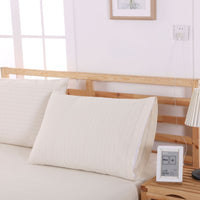 HKM-611027 Anti-Static Breathable Antibacterial Silver Fiber Cotton Pillowcase for Single Pillows - White
