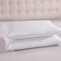HKM-611027 Anti-Static Breathable Antibacterial Silver Fiber Cotton Pillowcase for Single Pillows - White
