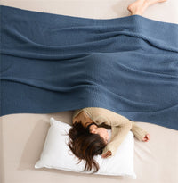HKM-611027 Cozy Acrylic Lunch Break Blanket for Home or Office - 130x160cm, Spring & Autumn Colors