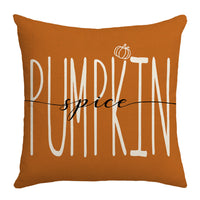 HKM-611091 Hand-painted Pumpkin Maple Leaf Cushion Cover - Modern Simplicity 45x45cm