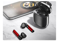 HKM-611091 TWS Bluetooth Headset with 10m Range, Dual Ear Stereo, Call Function, Available in Pearl White, Cool Black, and China Red