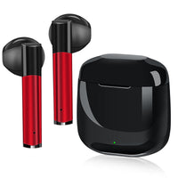 HKM-611091 TWS Bluetooth Headset with 10m Range, Dual Ear Stereo, Call Function, Available in Pearl White, Cool Black, and China Red