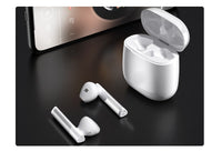 HKM-611091 TWS Bluetooth Headset with 10m Range, Dual Ear Stereo, Call Function, Available in Pearl White, Cool Black, and China Red