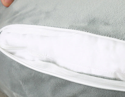 HKM-611155 U-Shape Pregnancy and Breastfeeding Pillow - Soft Crystal Velvet, 60x50cm