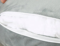 HKM-611155 U-Shape Pregnancy and Breastfeeding Pillow - Soft Crystal Velvet, 60x50cm
