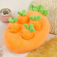 HKM-611219 Interactive Plush Hide and Seek Toy Set with Chick, Radishes, and Strawberries for Pets