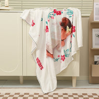 HKM-611347 Luminous Cartoon Air Conditioner Quilt for Kids - Flannel Polyester Blanket with Geometric Patterns