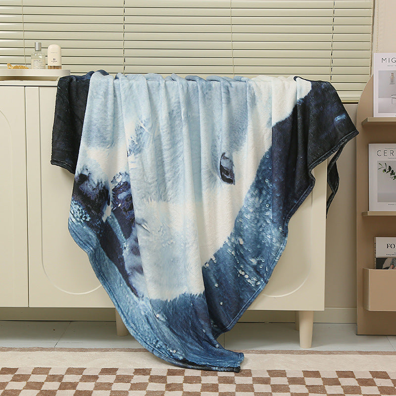 HKM-611347 Luminous Cartoon Air Conditioner Quilt for Kids - Flannel Polyester Blanket with Geometric Patterns