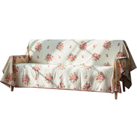 HKM-611411 Retro Floral Sofa Cover Towel – Customizable Polyester Fiber for Sofa and Tea Table Use