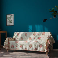 HKM-611411 Retro Floral Sofa Cover Towel – Customizable Polyester Fiber for Sofa and Tea Table Use