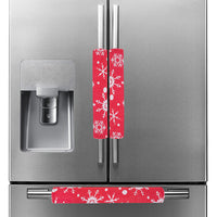 HKM-611475 Christmas Kitchen Refrigerator Handle Gloves - Knitted & Non-Woven Fabric, 3-Piece Set
