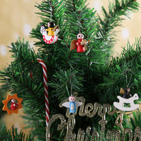 HKM-611795 Wooden Christmas Decor Pendant - 30 x 17 x 2.2 cm, Handcrafted Holiday Ornament