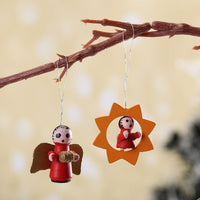 HKM-611795 Wooden Christmas Decor Pendant - 30 x 17 x 2.2 cm, Handcrafted Holiday Ornament