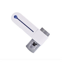 HKM-611859 3-in-1 Toothbrush Holder with Toothpaste Dispenser and UV Sterilizer, Wall-Mount Design, Space-Saving Functionality