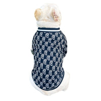 HKM-611987 Stretchy Zip-Up Dog Jacket, Comfortable Pet Clothes in Black and White, Available Sizes XS to 3XL