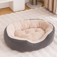 HKM-611987 Thick Fleece-Lined Removable Cat Nest - Washable, Scratch-Resistant & Warm in Gray, Khaki, or Bright Yellow