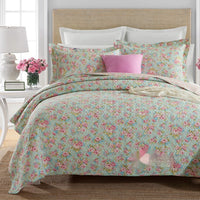 HKM-612179 Quilted Cotton Bed Cover Set with 2 Pillowcases, 230x250 cm for 1.5-1.8m Beds