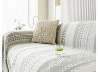 HKM-612243 Light Luxury Ice Silk Sofa Cover - Simple Style Couch Towel