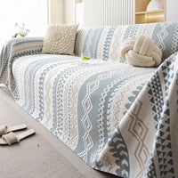 HKM-612243 Light Luxury Ice Silk Sofa Cover - Simple Style Couch Towel