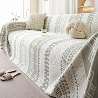 HKM-612243 Light Luxury Ice Silk Sofa Cover - Simple Style Couch Towel