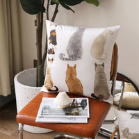 HKM-612307 Cute Cartoon Pet Pillow Cover in Cotton and Linen, 50x50cm Options Available