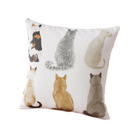HKM-612307 Cute Cartoon Pet Pillow Cover in Cotton and Linen, 50x50cm Options Available
