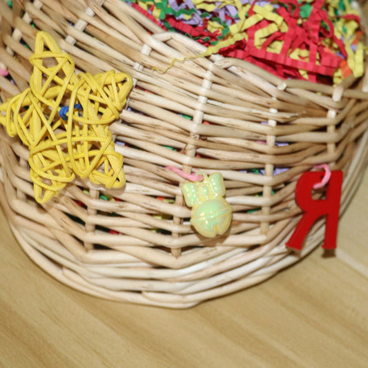 HKM-612435 Parrot Basketball Hoop Star Paper Tube Puzzle Toy for Birds
