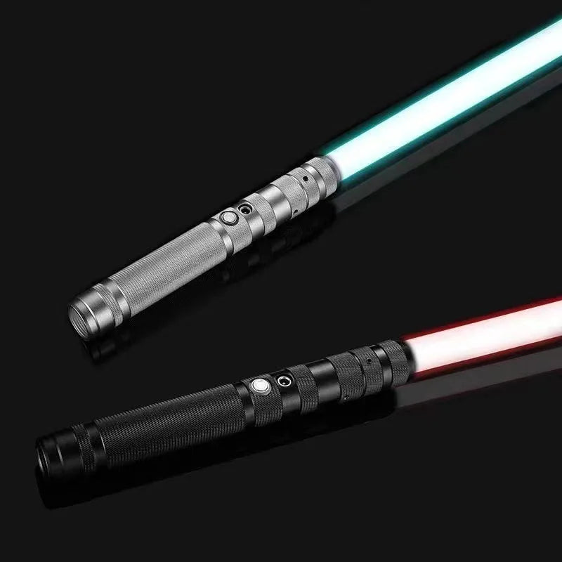 HKM-612435 RGB LED Light Up Sword for Kids - Metal Hilt Dueling Toy with Flashing Sound Effects - Perfect for Cosplay and Parties