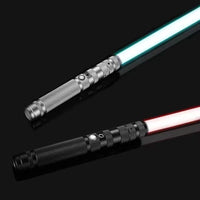 HKM-612435 RGB LED Light Up Sword for Kids - Metal Hilt Dueling Toy with Flashing Sound Effects - Perfect for Cosplay and Parties
