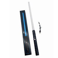 HKM-612435 RGB LED Light Up Sword for Kids - Metal Hilt Dueling Toy with Flashing Sound Effects - Perfect for Cosplay and Parties