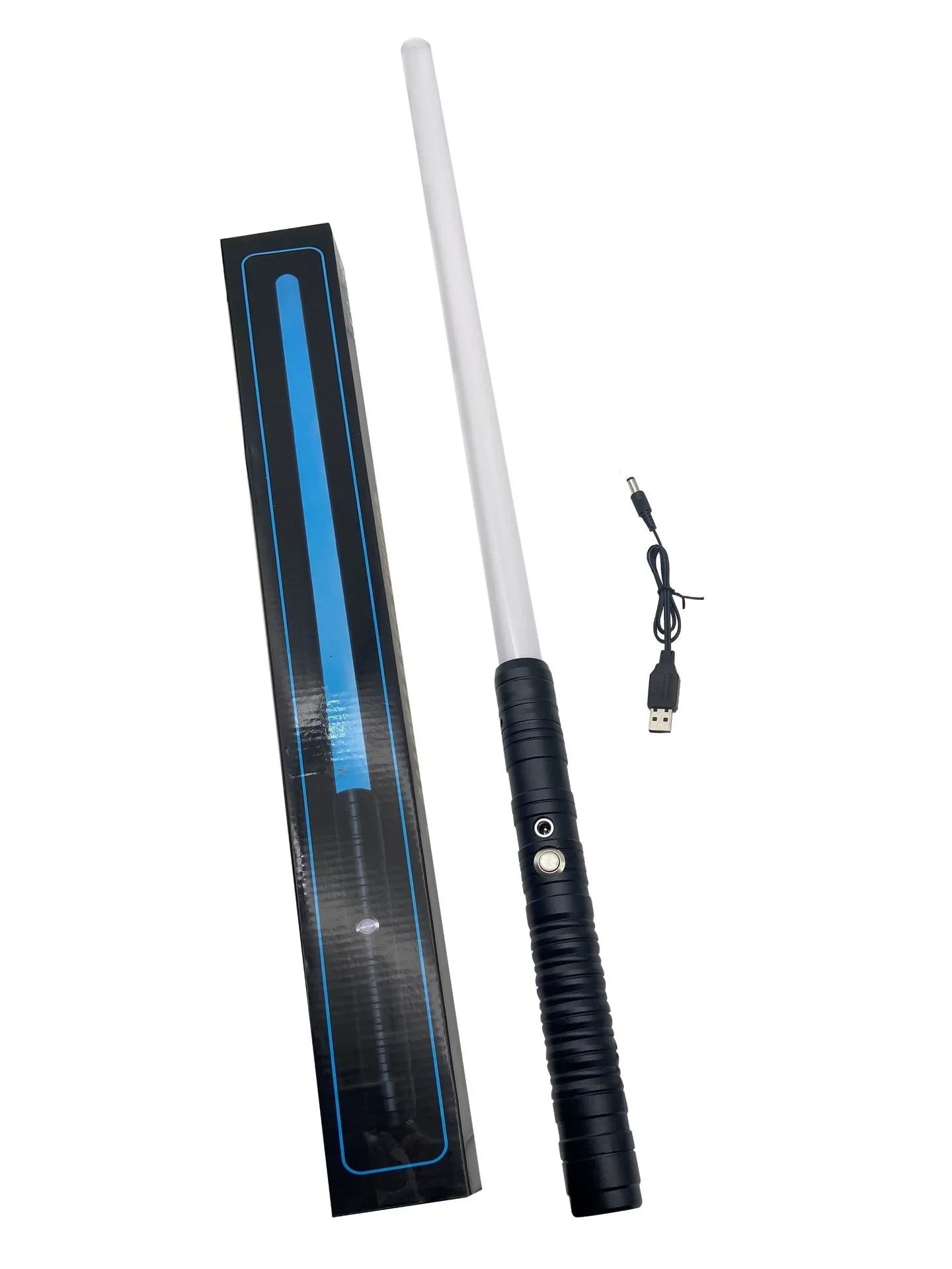 HKM-612435 RGB LED Light Up Sword for Kids - Metal Hilt Dueling Toy with Flashing Sound Effects - Perfect for Cosplay and Parties