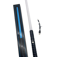 HKM-612435 RGB LED Light Up Sword for Kids - Metal Hilt Dueling Toy with Flashing Sound Effects - Perfect for Cosplay and Parties