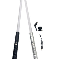 HKM-612435 RGB LED Light Up Sword for Kids - Metal Hilt Dueling Toy with Flashing Sound Effects - Perfect for Cosplay and Parties