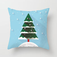 HKM-612563 Christmas-Themed Single-Sided Peach Skin Velvet Pillowcase, 44cm x 44cm