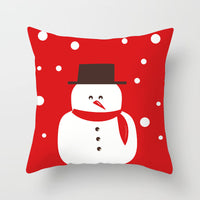 HKM-612563 Christmas-Themed Single-Sided Peach Skin Velvet Pillowcase, 44cm x 44cm