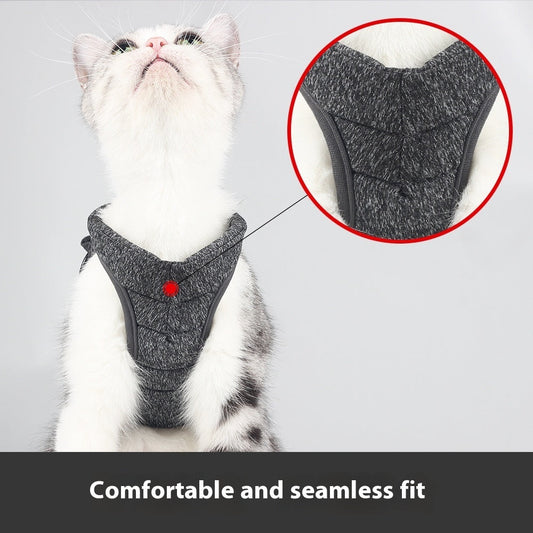 HKM-612755 Cat Traction Rope with Anti-Off Vest in Multiple Colors and Sizes