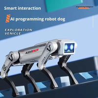 HKM-612755 Remote-Controlled Interactive Mechanical Dog with Voice Command and Stunt Features for Ages 5 and Up