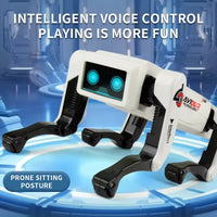 HKM-612755 Remote-Controlled Interactive Mechanical Dog with Voice Command and Stunt Features for Ages 5 and Up