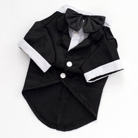 HKM-612947 Wedding Suit Dog Clothes - Cotton Two-Legged Outfit for Male Pets, Available in Multiple Sizes