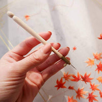 HKM-613011 Aluminum Handle Anti-French Embroidery Crochet Tool - 9cm, 15g